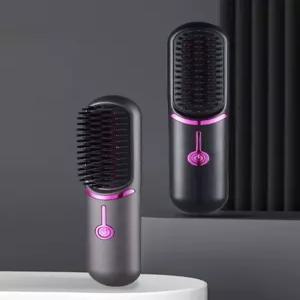충전식 헤어브러쉬 무선 매직 드라이빗 고데기 머리빗 롤브러시 일체형 스타일러 헤어롤