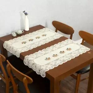 고퀄리티   프렌치 화분 레이스 러너 테이블 테이블러너 세트