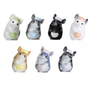 [이앤오]확정가챠 캡슐뽑기 어서오세요, 친칠라 7종 세트 피규어