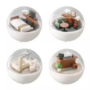 [이앤오]확정가챠 캡슐뽑기 캡슐 호텔 4종 세트 피규어