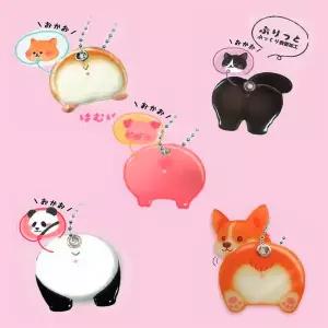 [이앤오]확정가챠 캡슐뽑기 통통엉덩이 슬라이드 미러참 5종 세트 피규어