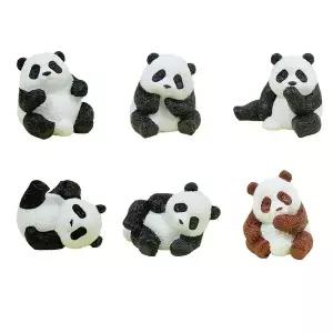 [이앤오]확정가챠 캡슐뽑기 후테부테 팬더 6종 세트 피규어