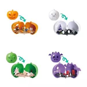 [이앤오]확정가챠 캡슐뽑기 헬러윈 장식품 4종 세트 피규어