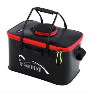 낚시꾼 필수품 EVA 밑밥통 살림통 방수 보조가방 물고기통 블랙