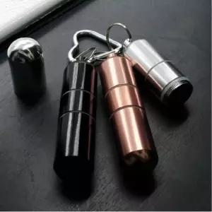 흡연자 에티켓 휴대용 재떨이 차박 캠핑 낚시 야외 꽁초 케이스 키링