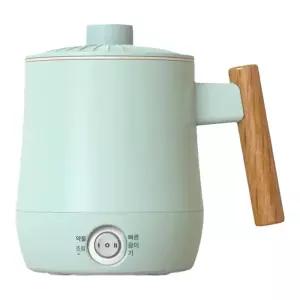 미니 소형 전기주전자 보온 커피포터 냄비 레이크그린