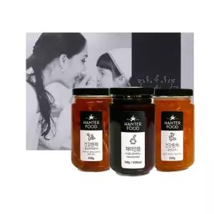 [한터식품]꿀건강차+잼 세트 1호(250gx3ea)