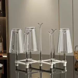 투명 물컵 수납 홀더 컵거치대 건조대 컵걸이 컵꽂이 WFJ6ZRW