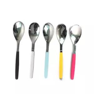 알록달록칼라 어린이스푼 유아용숟가락 집유치원 집숟가락 수저 작은 아동 집스푼 아이 스텐 용숟가락
