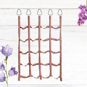 5PCS 클라이밍 리본 네트 레인보우 컬러 헤비 듀티 니트 소재 실내용 안전 신체 훈련 놀이터 장비