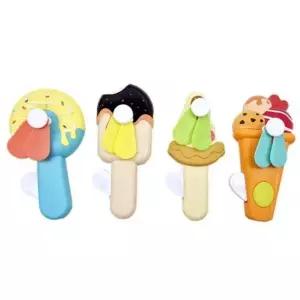 ( )디저트 미니 수동 휴대용 여름 자가발전 선풍기 2개세트_24871131