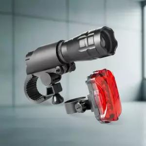 플라이트 자전거 세트 밝은 LED 전조등 후미등 야간 주행용 안전등 조명 후레쉬 자전거등 후방등 LED등 라