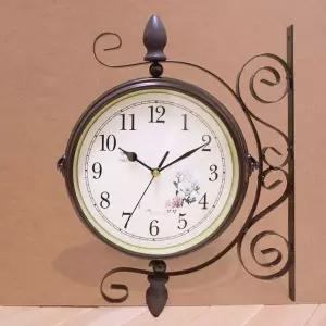 [RIZPICK]앤틱 양면 벽시계 인테리어 벽걸이시계