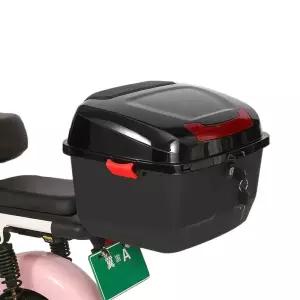 전기 바이크 하드 트렁크 배달 짐받이 방수 잠금 케이스