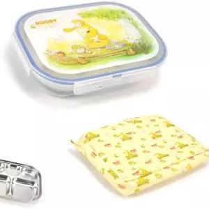 단체급식 부비 삼중 도시락 식판 케이스 주머니 아기 유치원 유아식 밥그릇 캠핑용 다용도