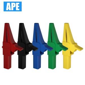 4MM 슈라우드 바나나 플러그용 2개 32A 1000V 악어 폴더 안전  클립