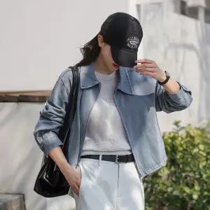 [시크폭스] 르아나 데님 블루종 점퍼_61JP2123