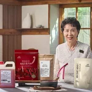 정성곳간 명인 최명희 종가 전통 수제 고추장 만들기 국내산 용기 세트