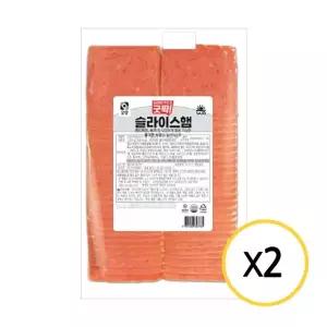 [G]사조오양 굿픽 슬라이스햄 1kg x 2개