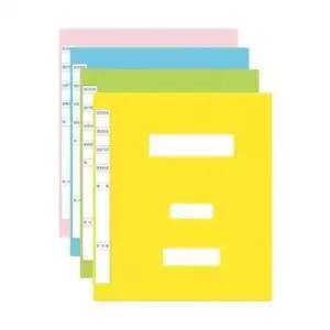 종이화일 WL 칼라정부화일 대용량(A4/연두)-팩(10개입)