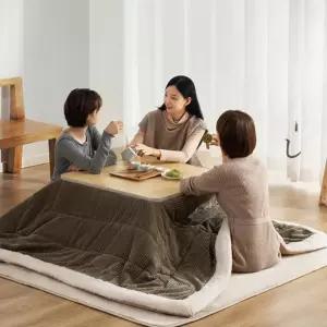 코타츠 거실 강아지 직사각형 덮개 장방형 이불 딸기 샤오지타이 다크커피 + 쿠션 조립 필요122096