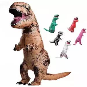 공룡 에어수트 파티 성인용 코스튬 의상 녹색 할로윈 드래곤 동물