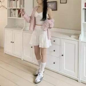 [옷자락]여자 여름 데일리 러블리 레이스 프릴 면 속바지 미니스커트