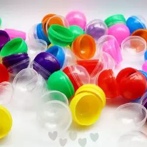 이벤트 경품 추첨 가챠 뽑기 행사 투명 플라스틱 원형 빈 캡슐 공 케이스 소품