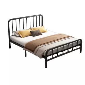 철제 침대프레임 싱글 견고한 강한 더블 프레임 황금 금속침대 구조 내구성