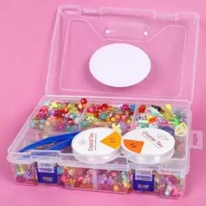 비즈팔찌만들기세트 2단 비즈 키트 팔찌 반지 목걸이 만들기 구슬꿰기