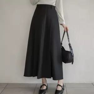 [4사이즈/슬림라인] 모던핏 주름 롱 스커트