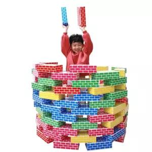 협동심 대형 종이벽돌 어린이용 블록장난감 블럭놀이 유아교구
