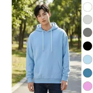 [RIZPICK]WL 유니바운드 후드티 오버핏 커플티 단체복 루즈핏 캐주얼룩 무지