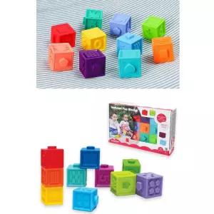 촉감놀이 말랑한 유아용 사각블럭 교육기관 소프트 탑쌓기 키즈