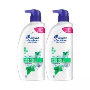 헤드앤숄더 쿨 멘솔 샴푸 850ml 2개