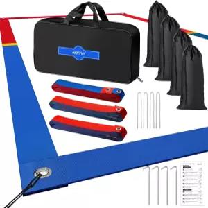 26.3피트 X 52.6인치 30피트 60인치 2인치 더 잘 보이고 업그레이드된 내후성 메탈 앵커 및 샌드백용 XXXYY