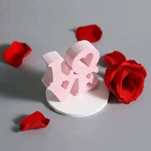 사랑 영어 펜던트 실리콘 몰드 DIY 석고 자동차 장식 발렌타인데이 수공예 제작 도구