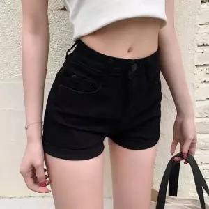 여자 하이웨스트 스타일 슬림 데님 핫 팬츠 바지 sOY1+9WrU