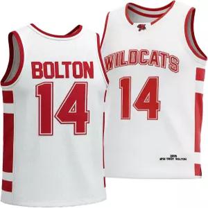 필드페임스 트로이 볼튼 14 농구 저지 백인 남성 음악 무대 춤을 위해 이스트 고등학교 와일드캣 의상