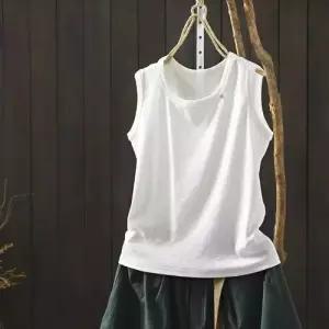 볼사스 여성용 캐주얼 여름 조끼 솔리드 나시 아우터 민소매 풀오버 슬림핏 ADOR2