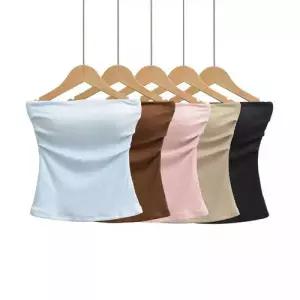 볼사스 여성 캐주얼 여름 이너 조끼 논슬립 캡 셔링 일자넥 랩 나시 ADOR2