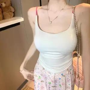 볼사스 오프숄더 나시 조끼 민소매 탑 아우터 패드 여자 이너 캐주얼 여름 ADOR2