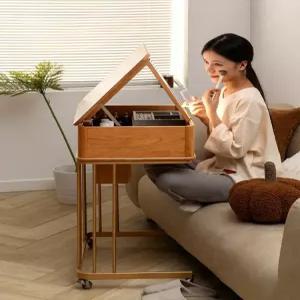 원룸 화장품 이동식 화장대 메이크업 가정용 뷰티 a 콘솔 이동식화장대 수납함 공간 서랍형