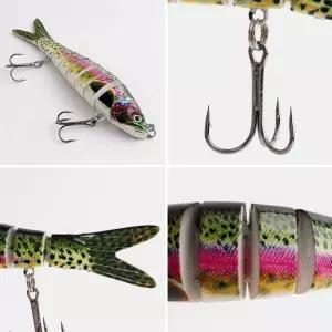 8단 관절 루어 물고기 낙시 가짜미끼낚미끼 바다낚 낚미끼 인공 물고기찌 낚채비 낚시 낚세트