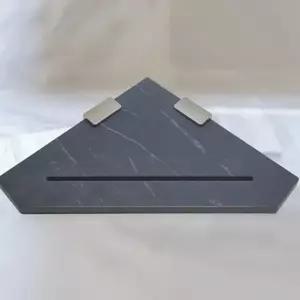 코너선반 포세린 타일 무광 블랙 욕실선반