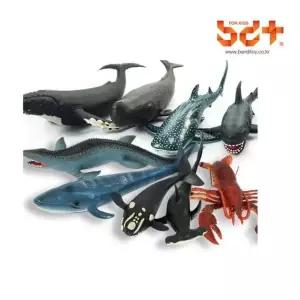 해양동물 9종세트 상어 고래 소프트 반디 세트