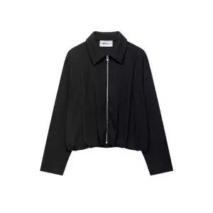 마킷3 여성 블루종 점퍼 가을 칼라 집업 셔링 코트 상의 JEN3