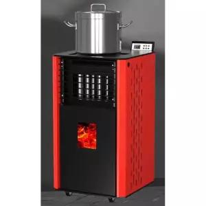 실내 펠렛 난로 펜션 모델 이동식 조리가능 자연연소