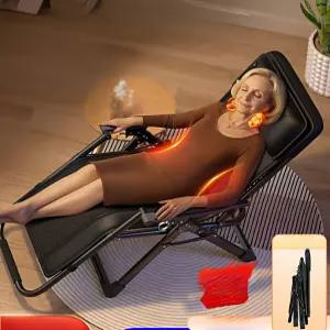 오크스 접이식 마사지 리클라이너 등 목 소형 허리 의자