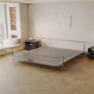 스텐 침대프레임 미니멀 깔판 철제 메탈 침실 스테인레스